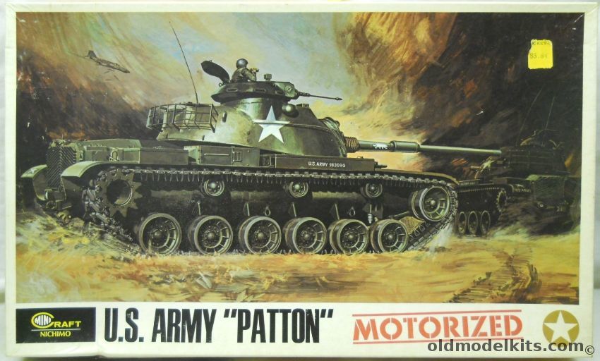 Nichimo 1/30 US Army M60 Patton Tank Motorized, RS-3008 plastic model kit